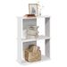 Bibliothèque à 3 niveaux blanc 60x30x80 cm bois d'ingénierie - Photo n°1