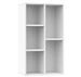 Bibliothèque bois blanc brillant Athena 45 cm - Photo n°4
