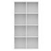 Bibliothèque bois blanc brillant Athena 66 cm - Photo n°6