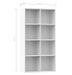 Bibliothèque bois blanc brillant Athena 66 cm - Photo n°9