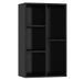 Bibliothèque bois noir brillant Athena 45 cm - Photo n°4