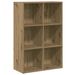 Bibliothèque/Buffet chêne artisanal 66x30x98 cm bois ingénierie - Photo n°2