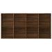 Bibliothèque/Buffet Chêne marron 66x30x130 cm Bois d'ingénierie - Photo n°7