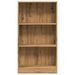 Bibliothèque chêne artisanal 60x24x109 cm bois d'ingénierie - Photo n°4