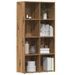 Bibliothèque chêne artisanal 66x30x130 cm bois d'ingénierie - Photo n°1