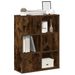 Bibliothèque chêne fumé 60x24x76,5 cm bois d'ingénierie - Photo n°1