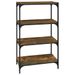 Bibliothèque Chêne fumé 60x33x100 cm Bois d'ingénierie - Photo n°1