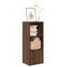 Bibliothèque chêne marron 31x24x77 cm bois d'ingénierie - Photo n°1