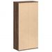 Bibliothèque chêne marron 50x25x105 cm bois d'ingénierie - Photo n°6