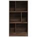 Bibliothèque chêne marron 57x28,5x107,5 cm bois d'ingénierie - Photo n°4