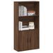 Bibliothèque chêne marron 60x24x120 cm bois d'ingénierie - Photo n°1