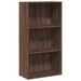 Bibliothèque chêne marron 60x30x114 cm bois d'ingénierie - Photo n°2