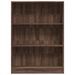 Bibliothèque chêne marron 80x24x109 cm bois d'ingénierie - Photo n°4