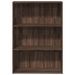 Bibliothèque chêne marron 80x30x114 cm bois d'ingénierie - Photo n°4