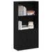 Bibliothèque chêne noir 60x24x120 cm bois d'ingénierie - Photo n°1