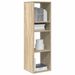 Bibliothèque chêne sonoma 34x31x112 cm bois d'ingénierie - Photo n°1