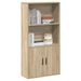 Bibliothèque chêne sonoma 60x24x120 cm bois d'ingénierie - Photo n°1