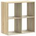 Bibliothèque chêne sonoma 68,5x32x68,5 cm bois d'ingénierie - Photo n°6