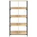 Bibliothèque chêne sonoma 78,5x33x153 cm bois d'ingénierie - Photo n°4