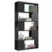 Bibliothèque de séparation Noir brillant 80x24x155 cm - Photo n°1