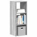 Bibliothèque empilable sonoma gris 30x30x80 cm bois ingénierie - Photo n°1