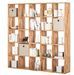 Bibliothèque en bois de chêne massif 25 compartiments Moby 187 cm - Photo n°1
