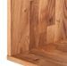 Bibliothèque en bois de chêne massif 3 compartiments Moby 113 cm - Photo n°5