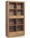 Bibliothèque en bois massif de Mindy naturel 6 tiroirs 8 compartiments Mazari 100 cm - Photo n°1