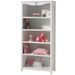 Bibliothèque enfant AMORI – Blanc laqué, esprit romantique & 5 compartiments - Photo n°1