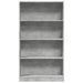 Bibliothèque gris béton 80x24x143 cm bois d'ingénierie - Photo n°4