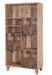 Bibliothèque patchwork de bois marron clair Mastra 80 cm - Photo n°1