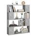 Bibliothèque/Séparateur de pièce Gris béton 100x24x124 cm - Photo n°1