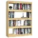 Bibliothèque/Séparateur en Pin massif Kiro L 100 x H 135 x P 30 cm - Elégance naturelle et polyvalence - Photo n°1