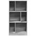 Bibliothèque sonoma gris 57x28,5x107,5 cm bois d'ingénierie - Photo n°4