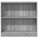 Bibliothèque sonoma gris 80x24x76 cm bois d'ingénierie - Photo n°4