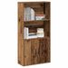 Bibliothèque vieux bois 60x24x120 cm bois d'ingénierie - Photo n°1