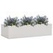 Boîte à fleurs de bureau Gris clair 90x40x23 cm Acier - Photo n°1