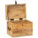 Boîte de rangement 39x28x31 cm Bois massif d'acacia - Photo n°3