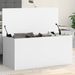 Boîte de rangement blanc 100x42x46 cm bois d'ingénierie - Photo n°1