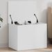 Boîte de rangement blanc 60x42x46 cm bois d'ingénierie - Photo n°1