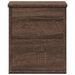 Boîte de rangement chêne marron 30x35x35 cm bois d'ingénierie - Photo n°4