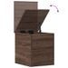 Boîte de rangement chêne marron 30x35x35 cm bois d'ingénierie - Photo n°8