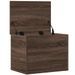 Boîte de rangement chêne marron 60x42x46 cm bois d'ingénierie - Photo n°7