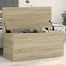 Boîte de rangement chêne sonoma 100x42x46 cm bois d'ingénierie - Photo n°1