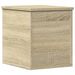 Boîte de rangement chêne sonoma 30x35x35 cm bois d'ingénierie - Photo n°6