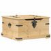 Boîte de rangement Corona 78x78x45 cm bois de pin massif - Photo n°2