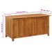 Boîte de rangement de jardin 113x50x58 cm Bois d'acacia solide - Photo n°8