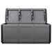 Boîte de rangement de jardin 138x53x57 cm 330 L Gris foncé noir - Photo n°6