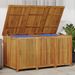 Boîte de rangement de jardin 150x80x75 cm bois massif d'acacia - Photo n°1