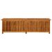 Boîte de rangement de jardin 200x50x58 cm Bois d'acacia solide - Photo n°4